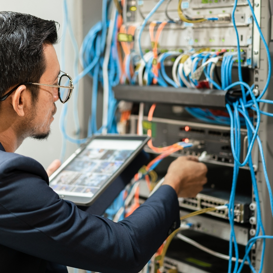 image of a server install