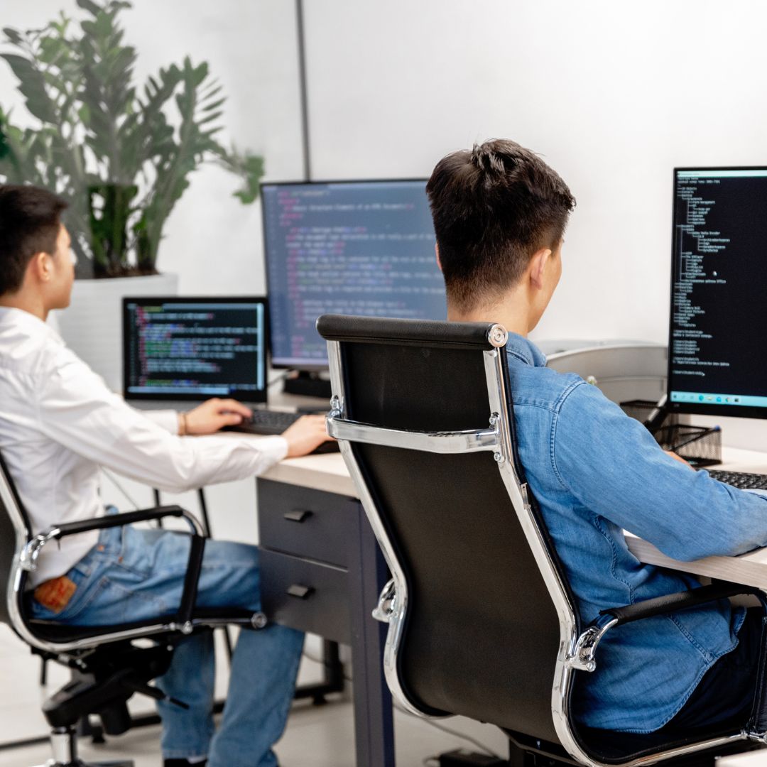 developers working on pc computers